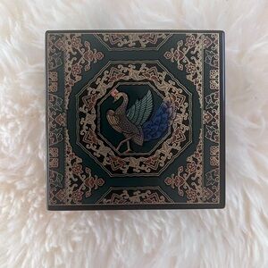 Elegant Peacock Design Jewelry Box